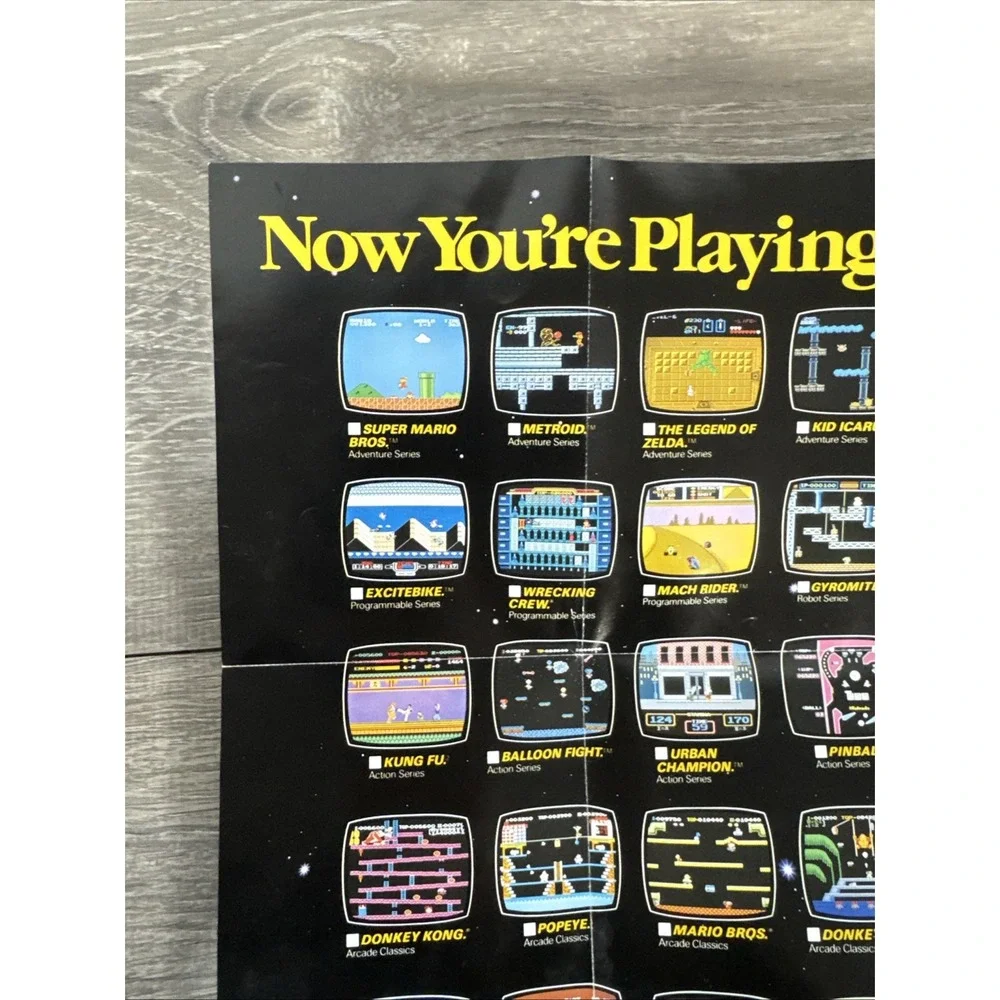 Nintendo NES black box poster insert 1987